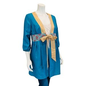 Tracy Porter Brocade Sateen Bohemian Kimono Jacket